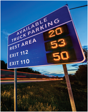 Available park trucking sign
